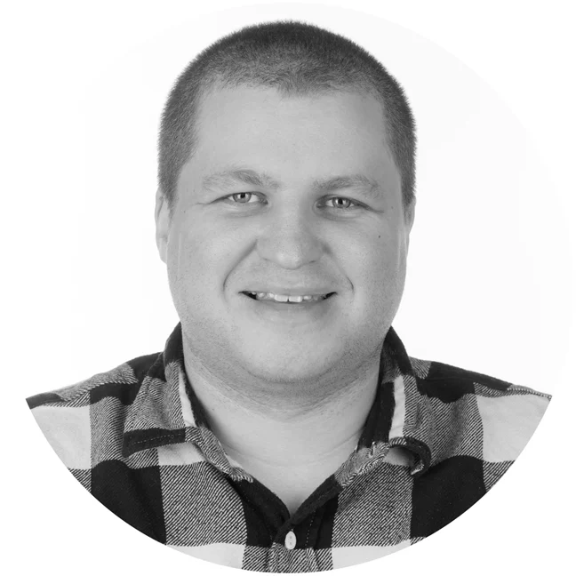 Gummi, a team member, in a professional portrait